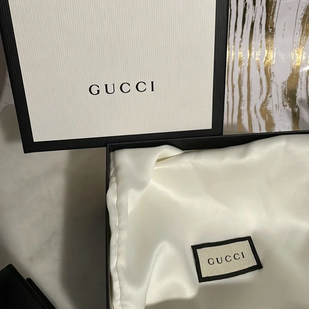 Gucci Marmont Wallet French Flap Black - Picture 2 of 6